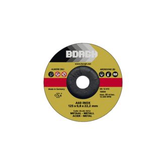 Doorslijpschijven A60 inox